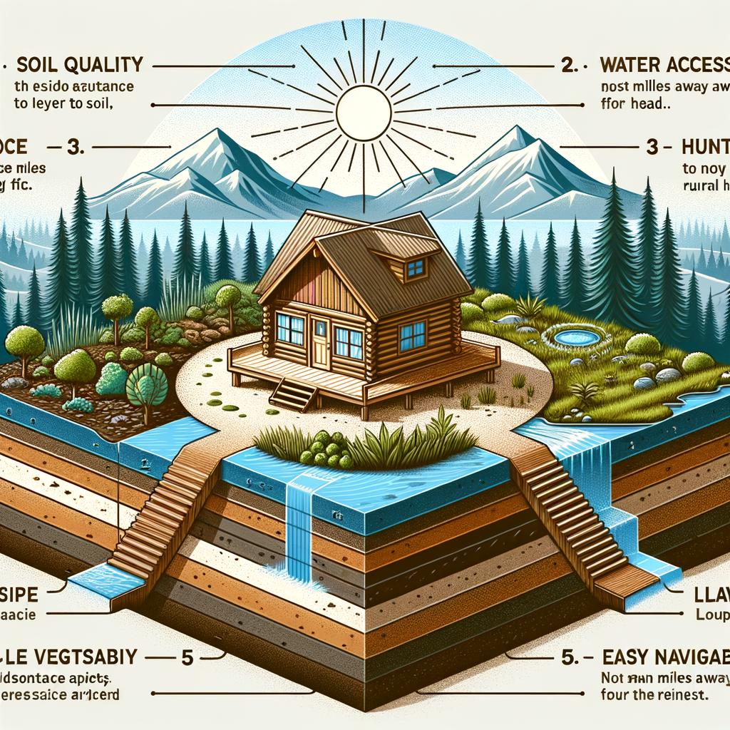 How to identify the best rural land for cabin building through essential considerations